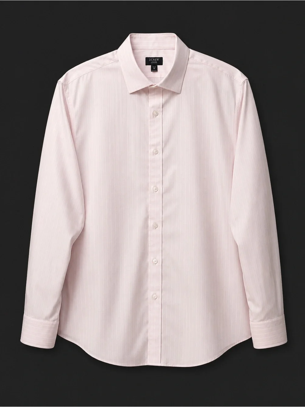 J.CREW,MEN,LIGHT PINK,PIN STRIPE,LONG SLEEVE,LUDLOW,DRESS SHIRT. SIZE-16 1/2, 35